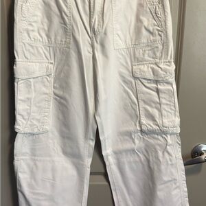 Women’s White Cargo Pants